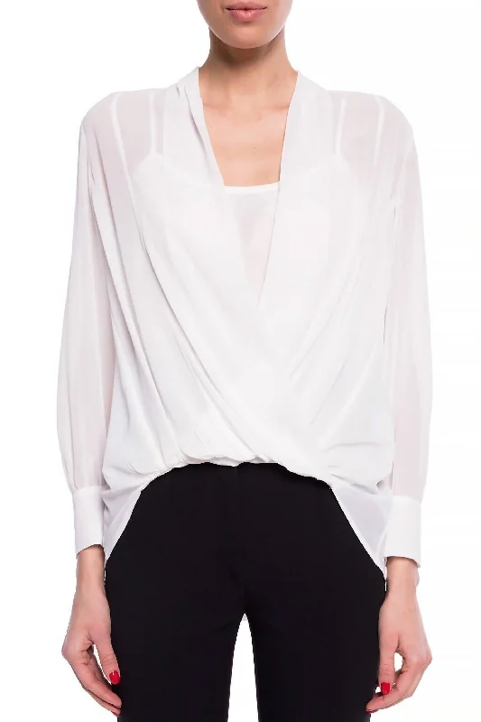 Adrianna Top In White Fashion Forward