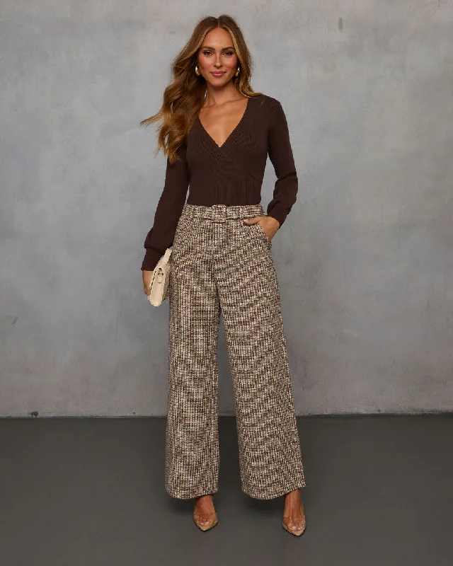 Midnight Jewel Wide Leg Tweed Pants Special Occasion Wear