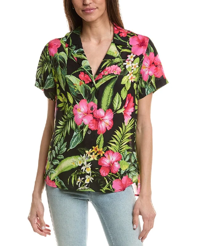 Tommy Bahama Grand Villa Talulla Silk Shirt Trend Alert