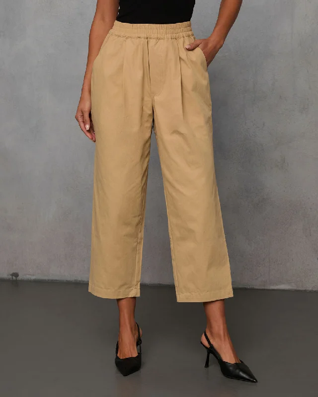 Rennes Cropped Pleated Pants Spring Wardrobe