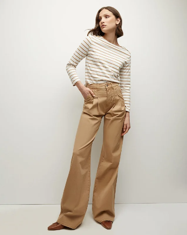 Mia Wide-Leg Pleated Pant Evening Elegance