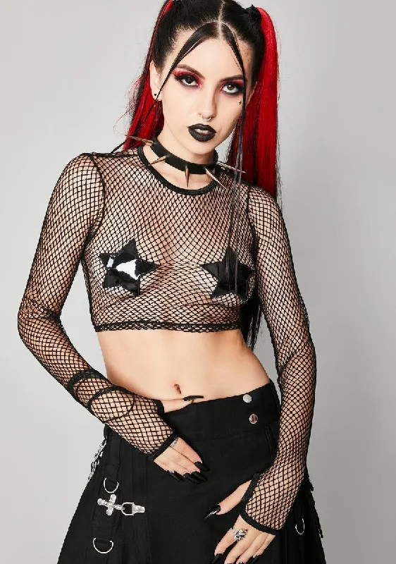 Twisted Twilight Fishnet Top Luxe Layering