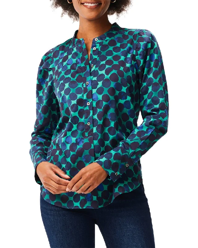 NIC+ZOE Petite Ocean Dot Top Effortless Style