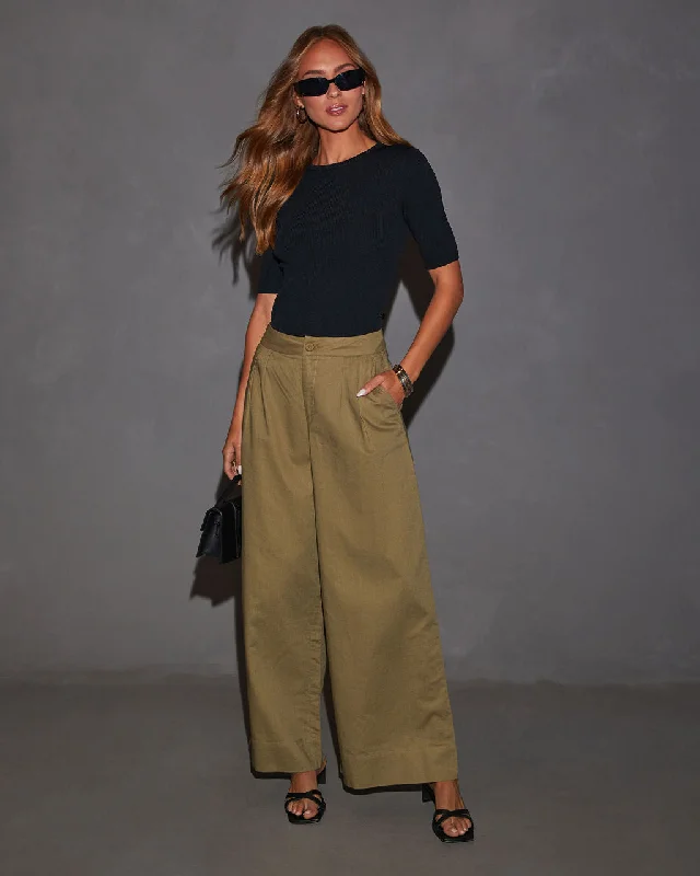 Camie Wide Leg Linen Pants Daily Essentials