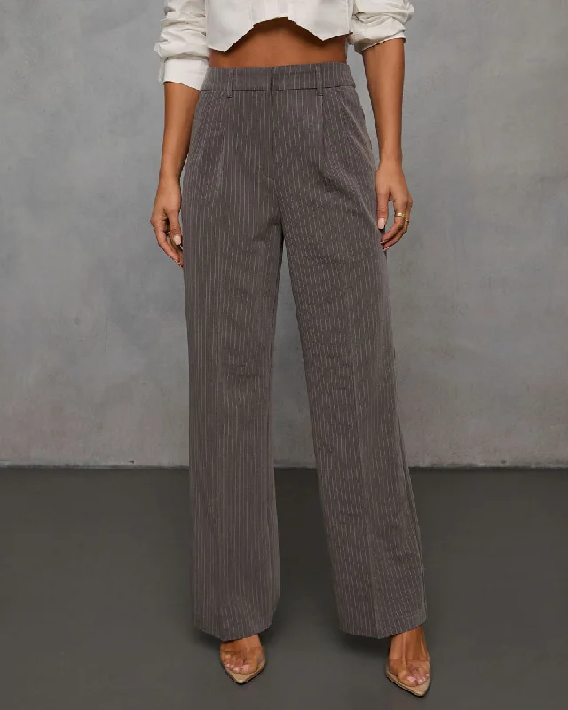 Biba Pinstripe Trouser Pants Graceful Drape