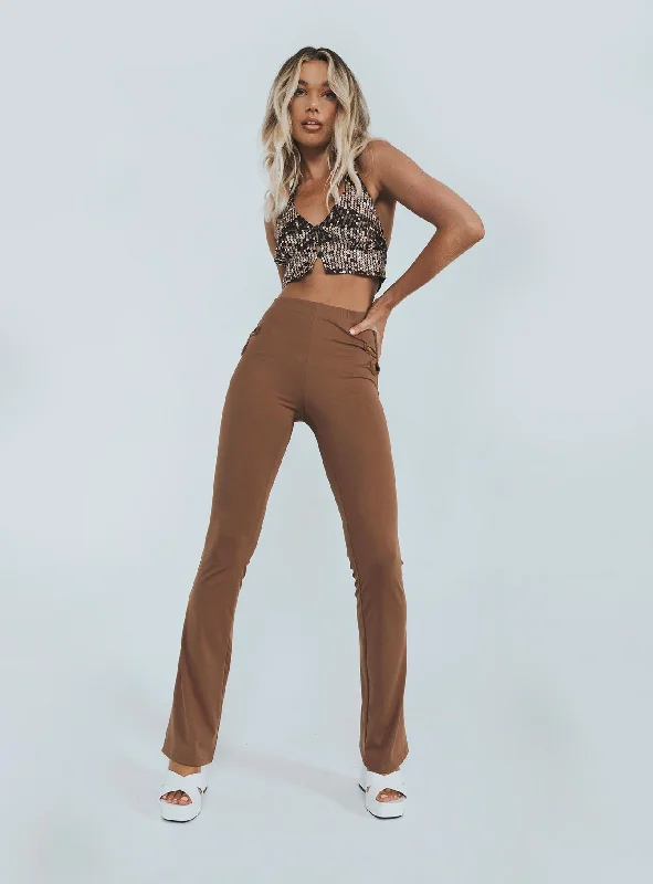 Laken Pants Brown Exclusive Sale