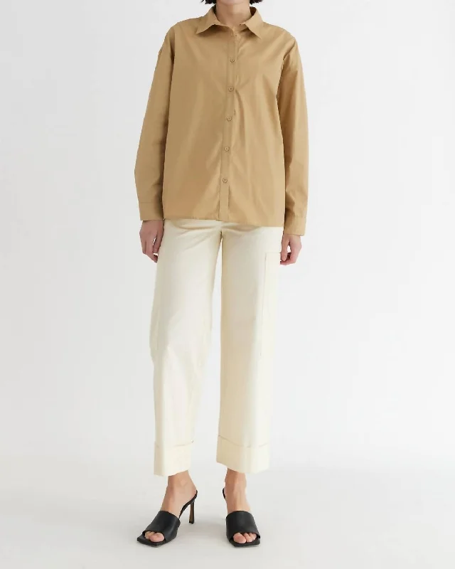 Ema Top In Khaki Wardrobe Essentials