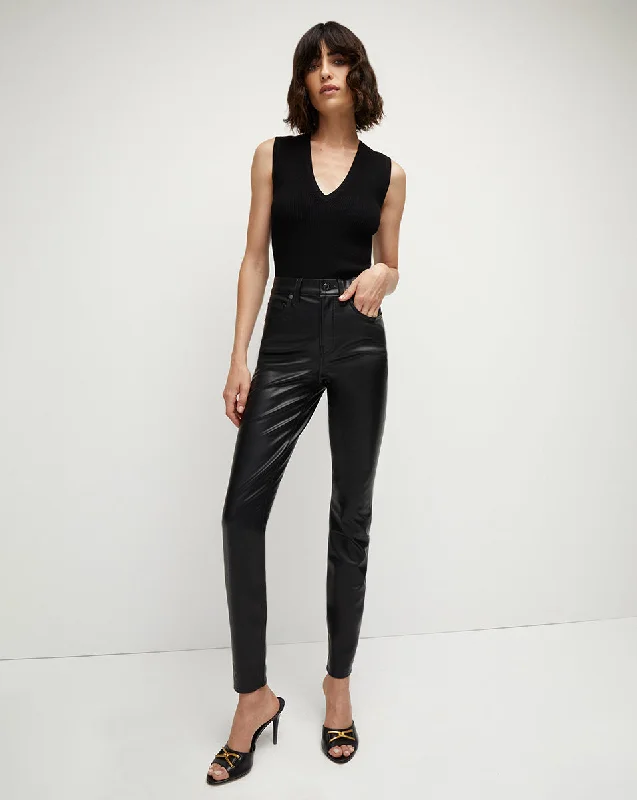 Debbie Skinny Vegan Leather Pant Luxury Fashion for Women