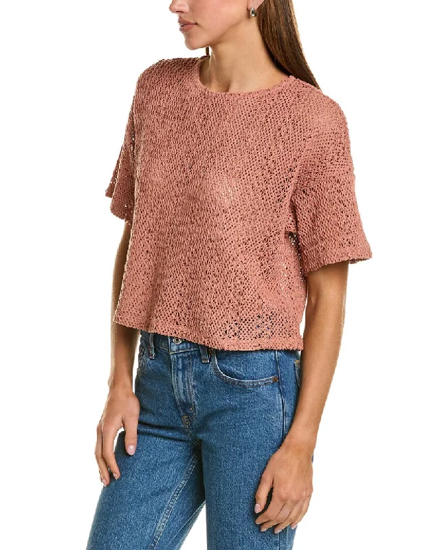 Splendid Finley Crochet Top Dreamy Draping