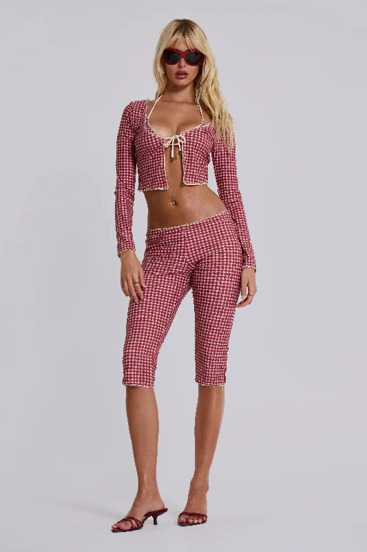 Freda Gingham Swim Capri Trousers Must Haves