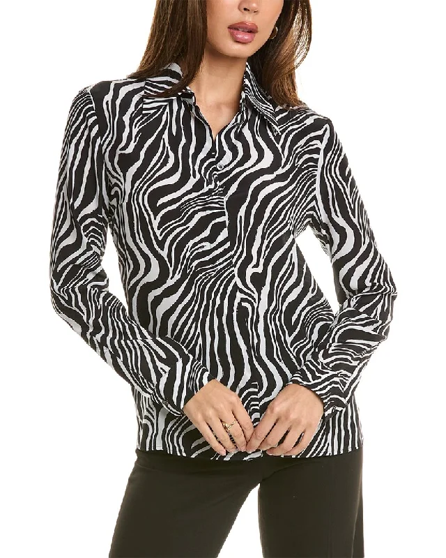 Michael Kors Collection Hansen Silk Shirt Trend Forward Threads For Her