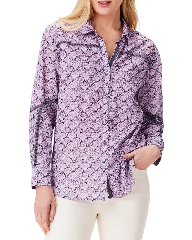 NIC+ZOE Falling Fans Boyfriend Shirt Classic Appeal