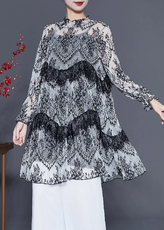 Organic White Embroideried Patchwork Lace A Line Dress Summer Score Big On Glamorous Red - Carpet Styles