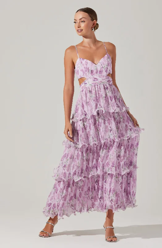 Jaiden Floral Tiered Maxi Dress End Of Season Sale