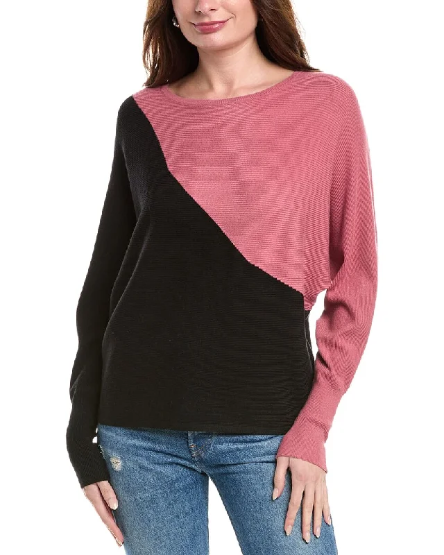 T Tahari Boatneck Top Luxury Fashion