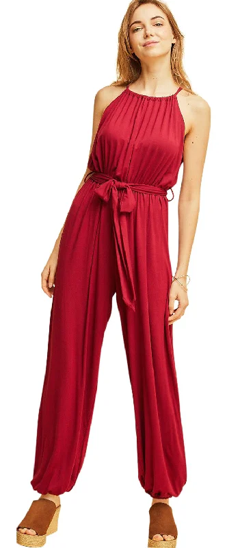 Day to Night Jumpsuit, Cranberry Chic And Trendy