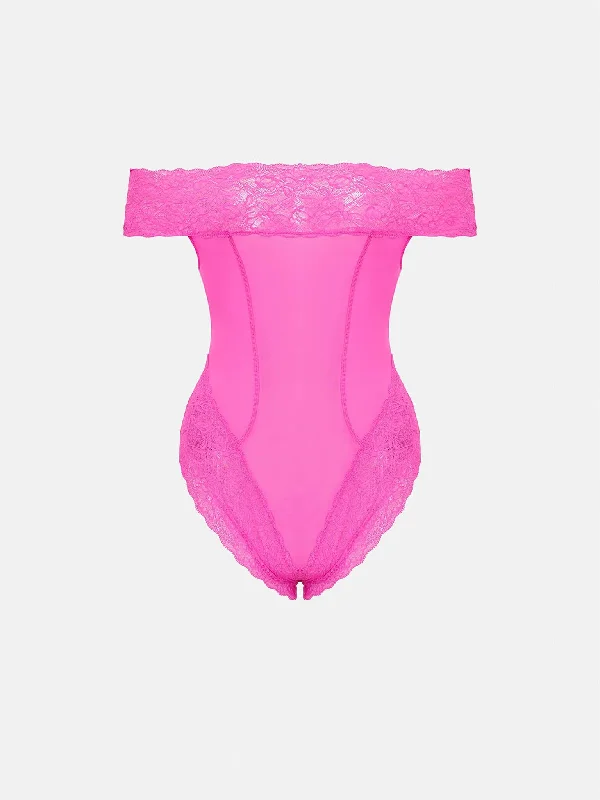 Charm Bodysuit Harlot Pink You'Ll Love Us Because