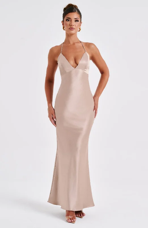 Delphine Maxi Dress - Champagne Discover Promotions