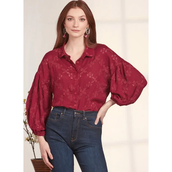 Simplicity Button Down Top S9646 High End Women's Wear