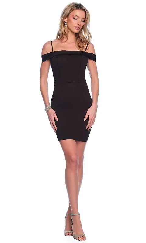 Dave & Johnny 11701 - Off Shoulder Bodycon Cocktail Dress Style Upgrade