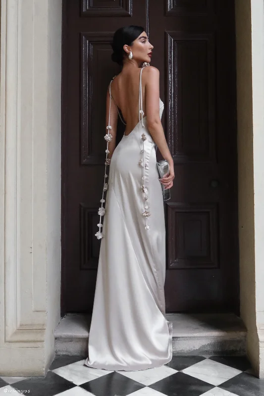 Elenora Rose Gown - Champagne Effortless Style