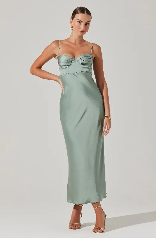 Florianne Satin Maxi Dress Comfort Meets Fashion