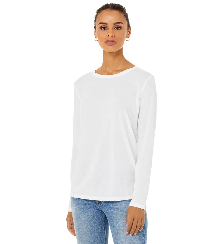 Bella + Canvas Daily Long Sleeve Tee White Wardrobe Upgrade