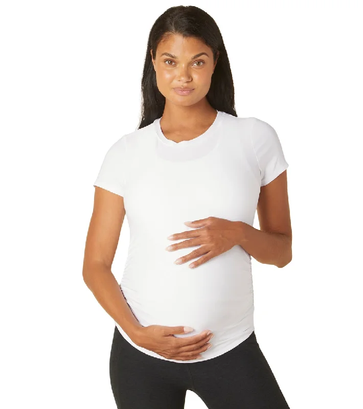 Beyond Yoga Featherweight One And Only Maternity Tee Cloud White Best Deals Of The Season