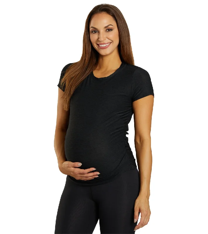 Beyond Yoga Featherweight One And Only Maternity Tee Darkest Night Winter Warm - Up Sale