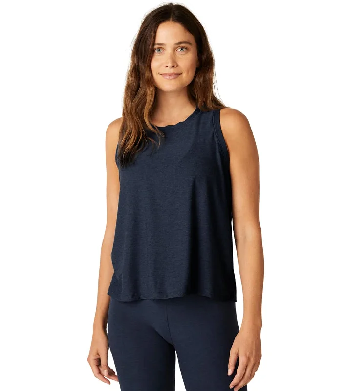 Beyond Yoga Featherweight Spacedye Balanced Muscle Yoga Tank Nocturnal Navy Stupidly Low Prices