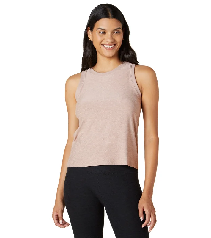 Beyond Yoga Featherweight Spacedye Rebalance Tank Chai Seize Bargains