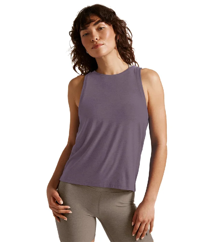 Beyond Yoga Featherweight Spacedye Rebalance Tank Purple Haze Heather Attire Sale