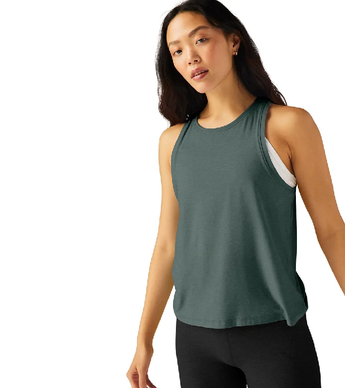 Beyond Yoga Featherweight Spacedye Rebalance Tank Storm Heather Bold Fashion