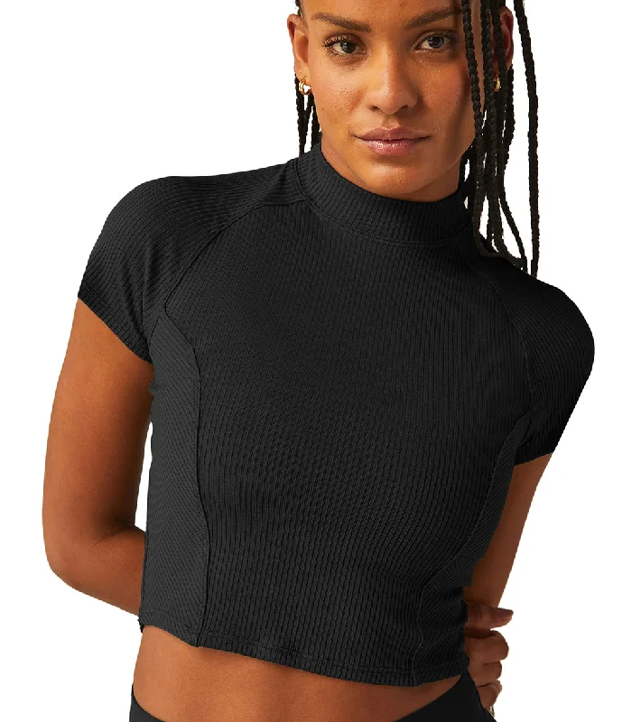 Beyond Yoga Formation Cropped Tee Black Casual Fashion