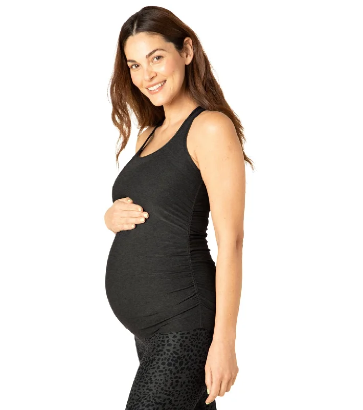 Beyond Yoga Maternity Travel Racerback Tank Darkest Night Sustainable Fashion Extravaganza