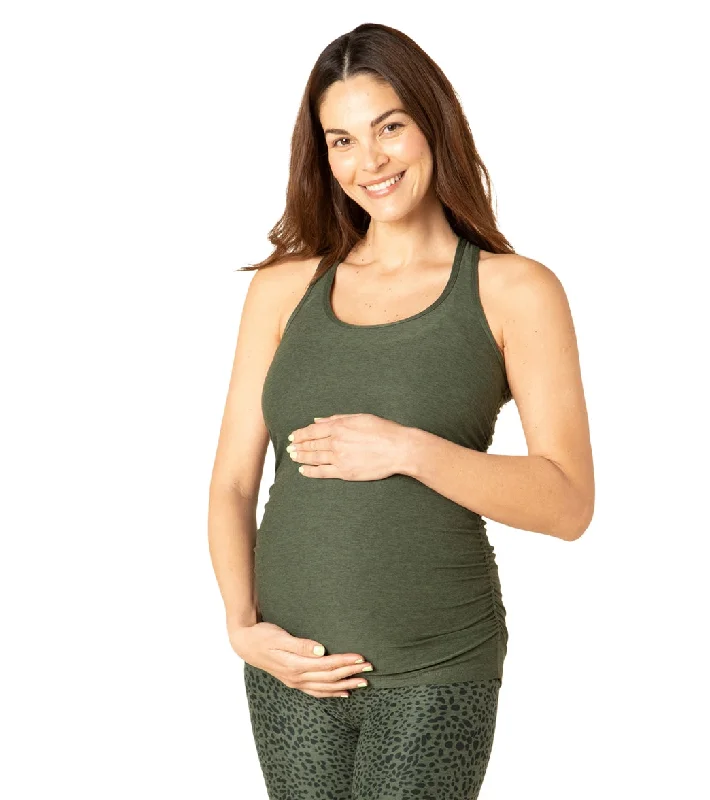 Beyond Yoga Maternity Travel Racerback Tank Eden Green Exquisite Women's Wear Sale