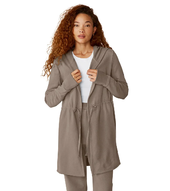 Beyond Yoga On The Go Jacket Birch Playful Elegance