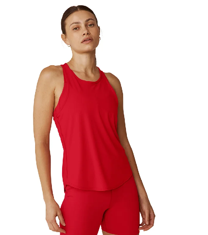 Beyond Yoga Performance Knit Resilient Tank Retro Red Limited Time Flash Sale