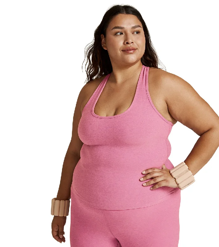 Beyond Yoga Plus Size Spacedye Step Up Racerback Tank Pink Bloom Heather Wardrobe Refresh