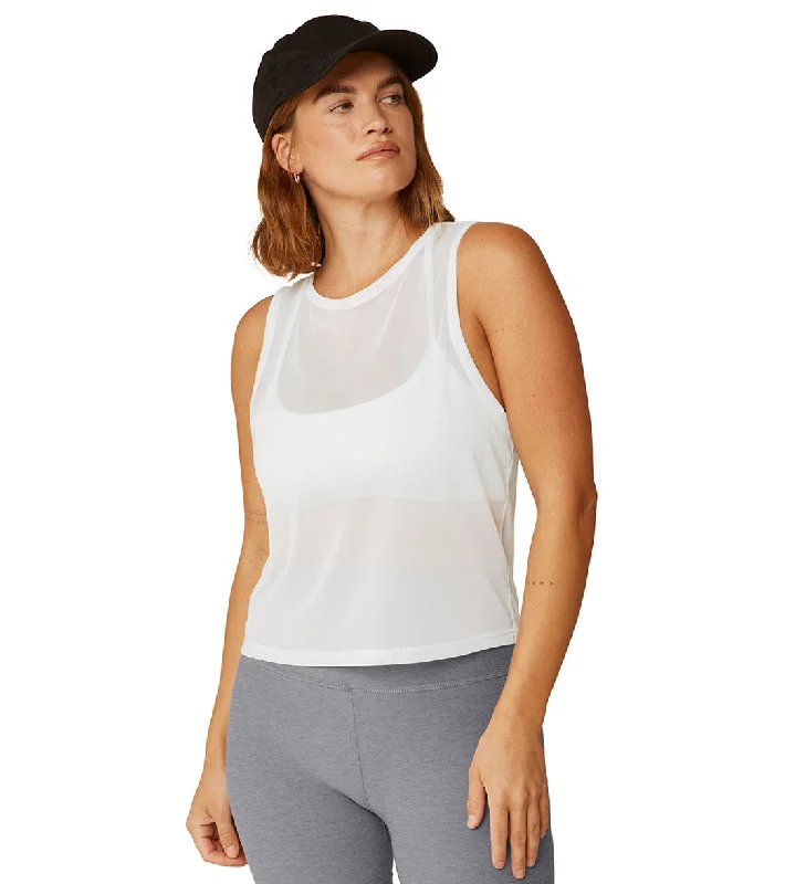 Beyond Yoga Show Off Mesh Tank White Special Offer