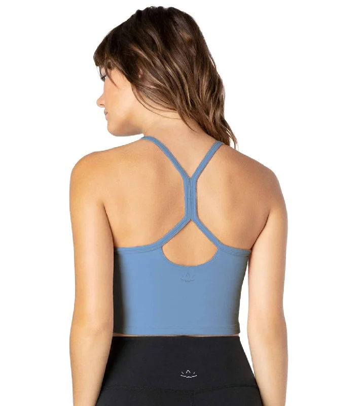 Beyond Yoga Slim Racerback Cropped Tank Serene Blue Travel Essentials