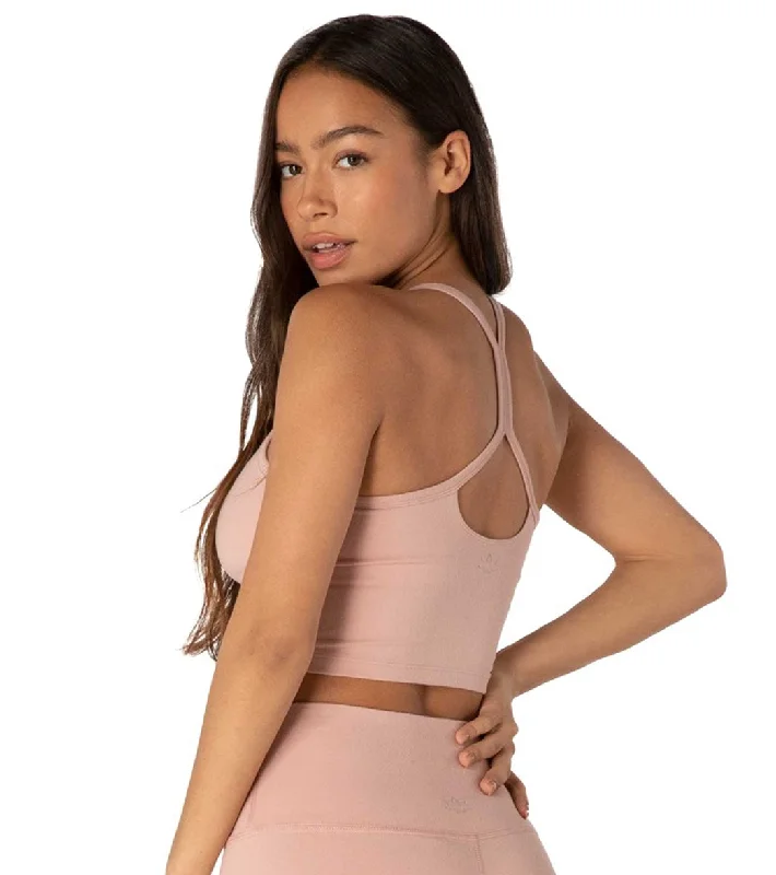 Beyond Yoga Slim Racerback Cropped Tank Tinted Rose Best Sellers