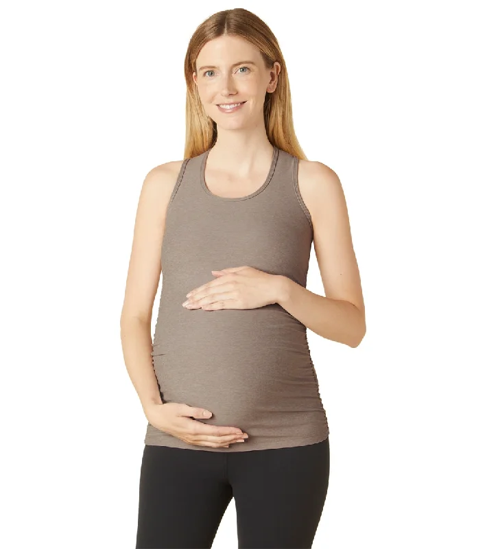 Beyond Yoga Spacedye Bases Covered Maternity Racerback Tank Birch Heather Special Offers