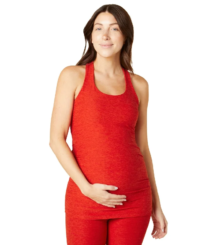 Beyond Yoga Spacedye Bases Covered Maternity Racerback Tank Red Hot-Siren Elegant Style