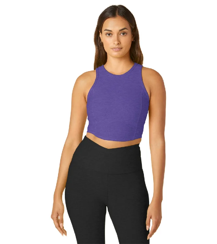 Beyond Yoga Spacedye Motivate Cropped Tank Ultra Violet Heather Casual Elegance