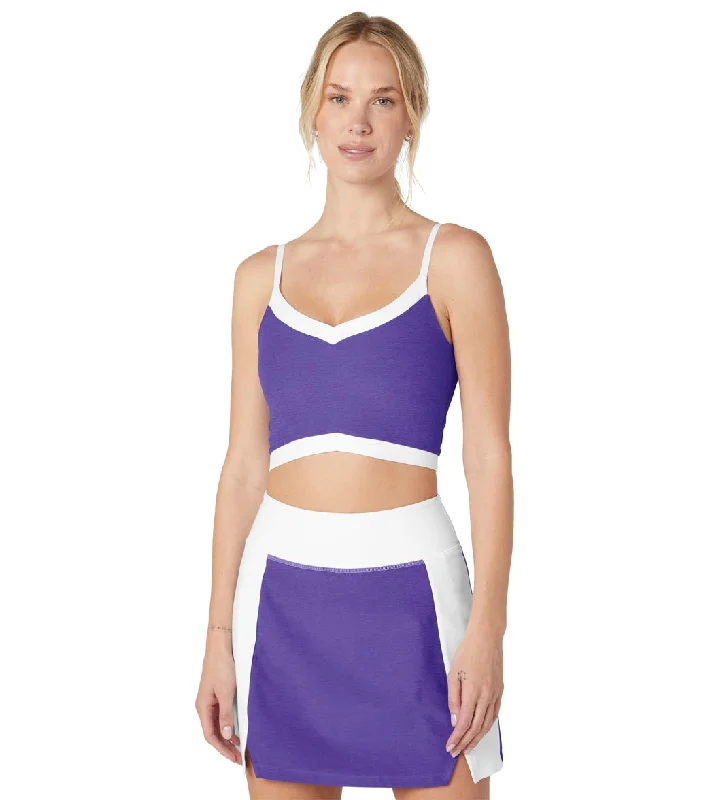 Beyond Yoga Spacedye Outlines Cropped Tank Ultra Violet Heather/Cloud White Stay Ahead In Style