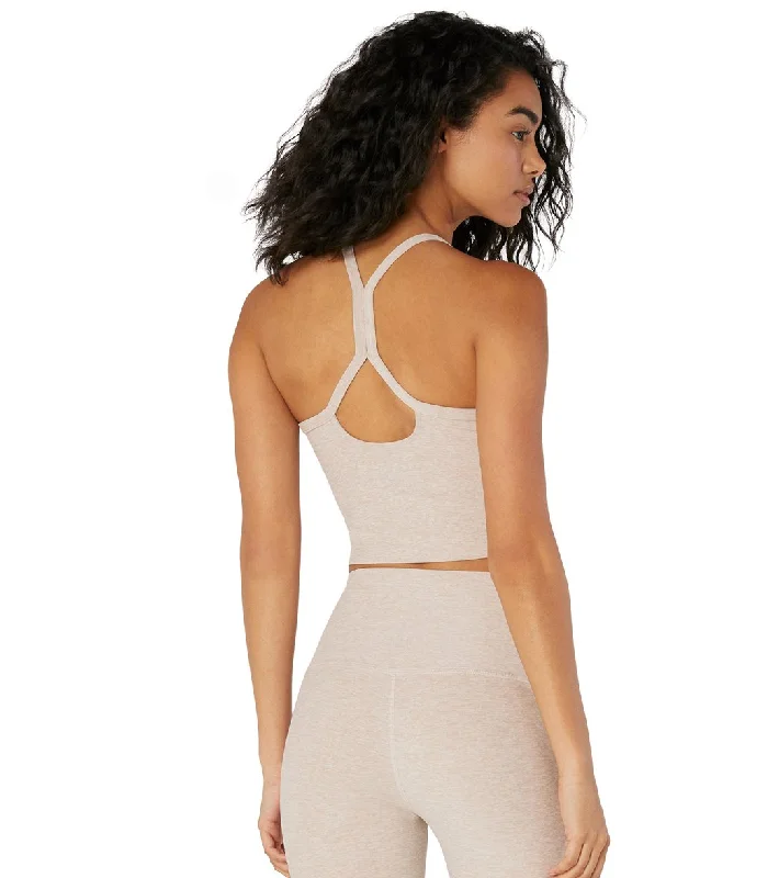 Beyond Yoga Spacedye Slim Racerback Cropped Tank Sand Swept/Desert Suede Premium Quality Garments