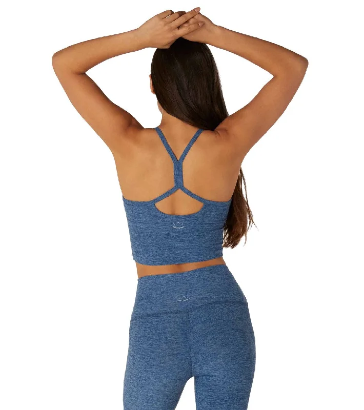 Beyond Yoga Spacedye Slim Racerback Cropped Tank Serene/Hazy Blue Trendy Urban Attire