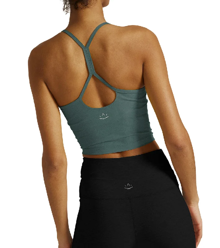 Beyond Yoga Spacedye Slim Racerback Cropped Tank Storm Heather Effortless Everyday Wear