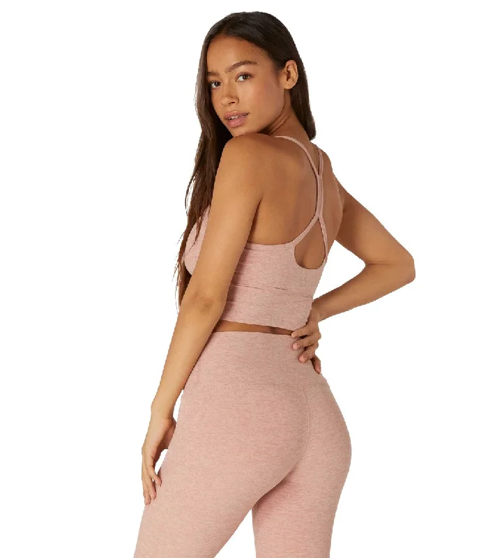 Beyond Yoga Spacedye Slim Racerback Cropped Tank Tinted Rose/Pink Quartz Trend Leading Collection